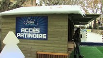 Les premiers istréens à découvrir patinoire et piste de luge...