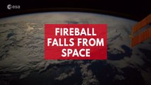 Fireball spotted falling to Earth in space station timelapse