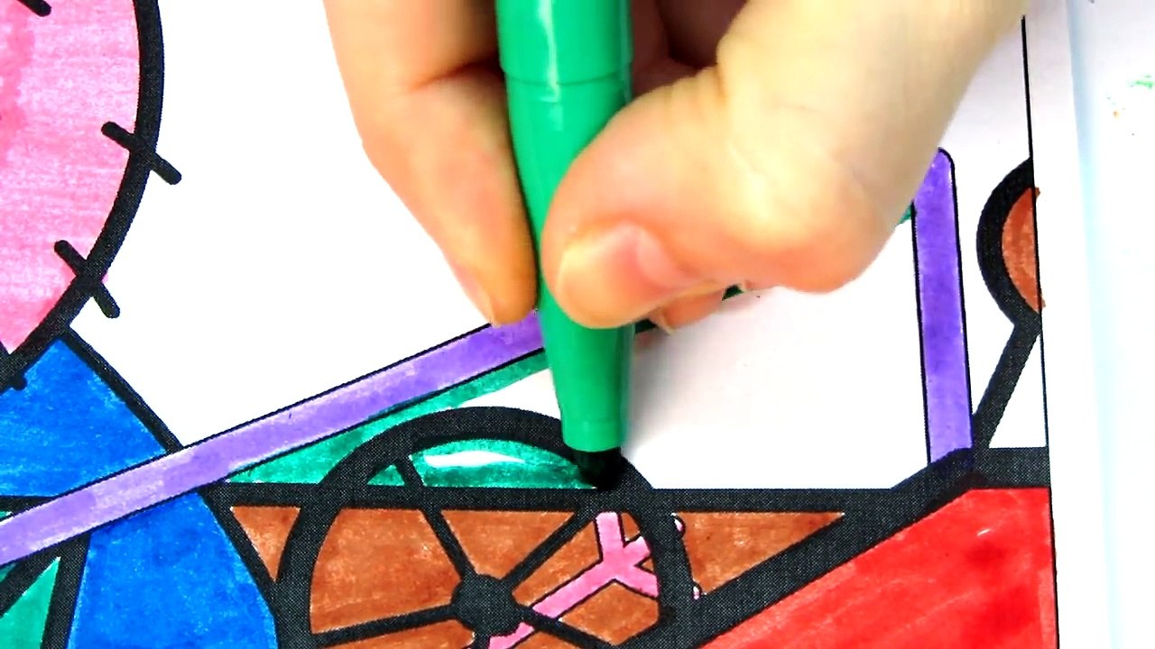 Peppa Pig Mummy Pig Daddy Pig Coloring Book Pages Video For Kids