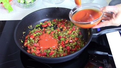 Garbanzos con verduras. Muy fácil y saludable.