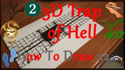 ✍ How To Draw 22 | 3D Trap of Hell | Easy | 3D illusion/Abstract