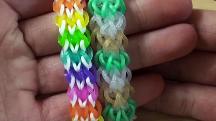NEW REVERSIBLE Swivel Rainbow Loom Bracelet Tutorial | How To