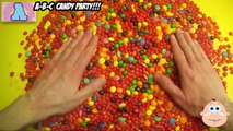 Learn To Count 1 to 40 with Candy Numbers! Surprise Eggs with Smarties Skittles and Candy Hearts