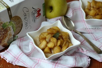 Crema dolce di couscous con mele e cannella