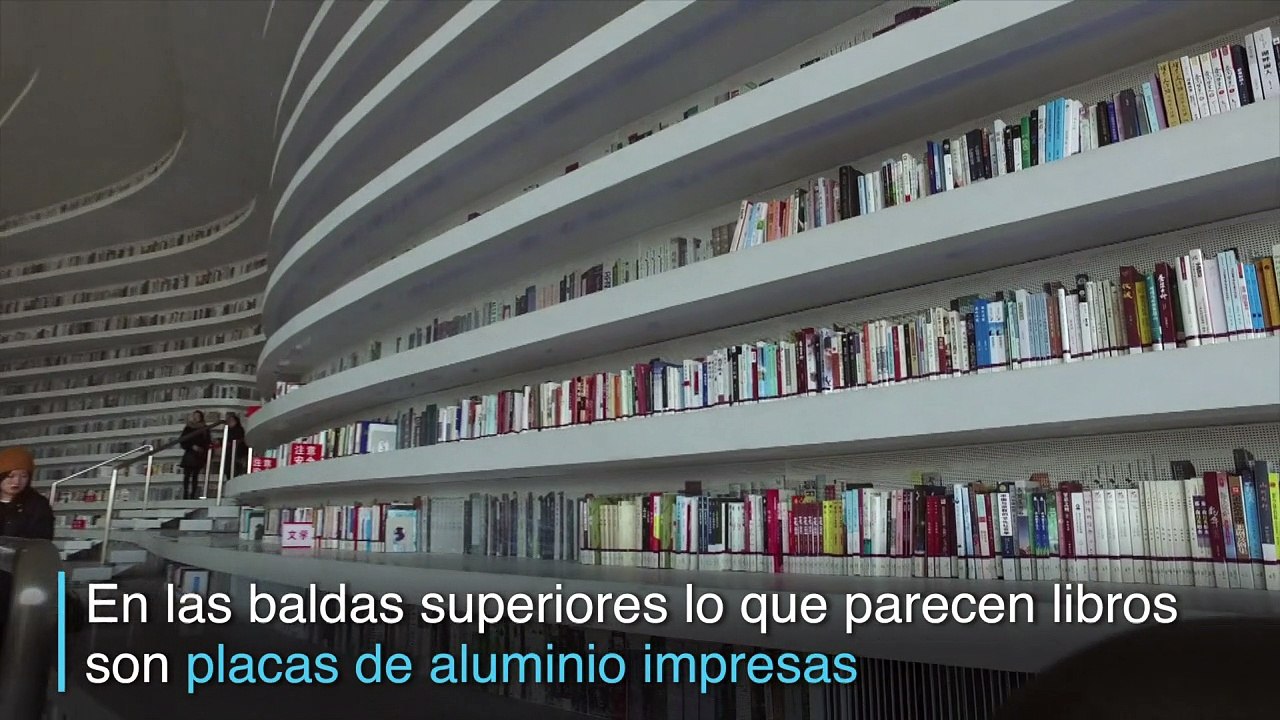 Biblioteca futurista china… más ilusión que libros