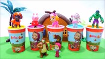 MASHA E O URSO COPO SURPRESA Patrulha Canina Peppa Pig - Brinquedo Masha e o Urso em Portugues