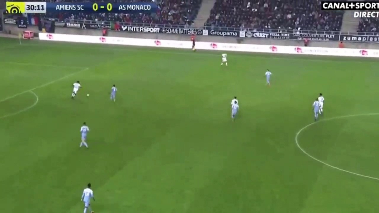 Serge Gakpe Goal HD - Amiens 1-0 AS Monaco - 17.11.2017