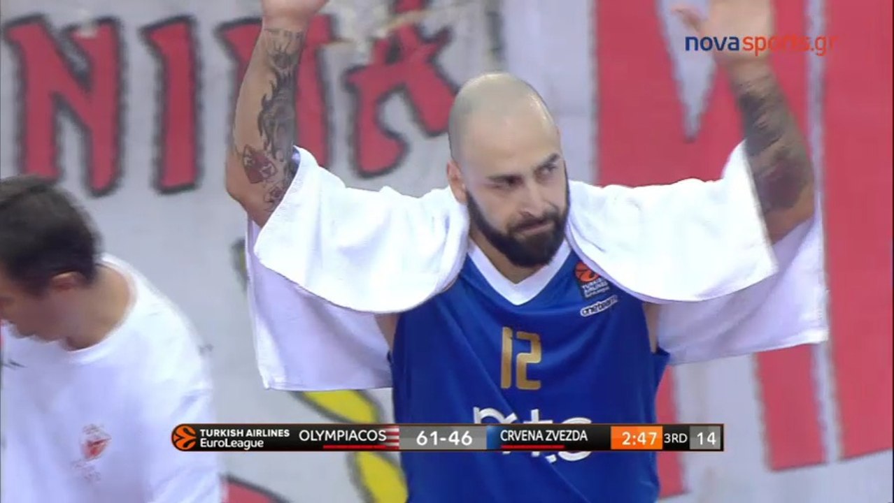 Οι φίλαθλοι του Ολυμπιακού δεν ξέχασαν τον  Πέρο Άντιτς - Ολυμπιακός vs Ερυθρός Αστέρας - 17.11.2017