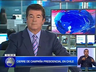 Cierre de campaña presidencial en Chile