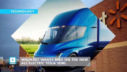 Walmart's logo may be sported on the new Tesla Semi