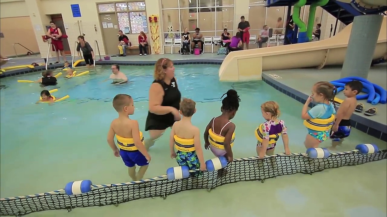 Preschool swim class