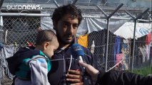 Chaos on Chios as refugee camp unable to shelter everyone