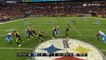 Pittsburgh Steelers wide receiver Antonio Brown leaps up for 41-yard TD grab against double coverage