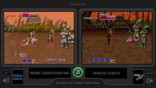 Dual Longplay [18] Golden Axe (Arcade vs Sega Cd) Side by Side Comparison