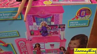 Barbie Glam Vacation House Unboxing & Playtime + 2 New more Barbie Dolls