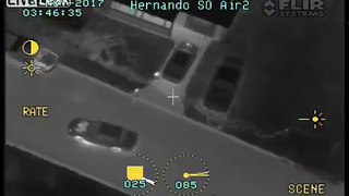 Police Helicopter Assists In Capturing Fleeing Felon