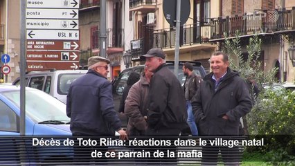 Décès de Toto Riina: réactions dans son village natal
