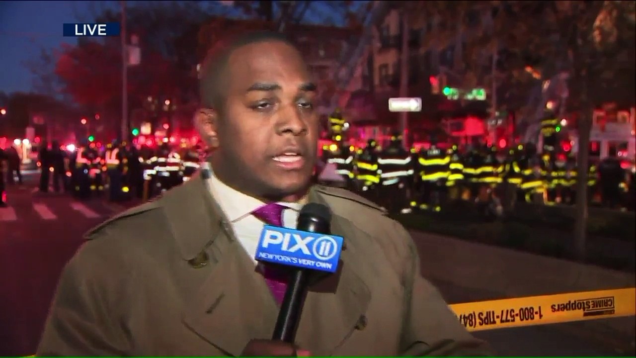 Massive Fire Rips Through Apartment Building in Manhattan