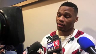 Russell Westbrook and Paul George talk Paul's season-high points night and more _ ESPN-i5lAZXbxrrg