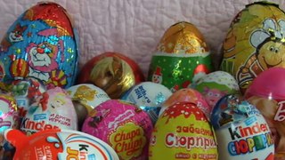 Шоколадные яйца с сюрпризом. Киндер сюрприз.17 Surprise Eggs.Kinder surprise.