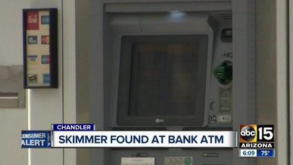 Skimmer found at Valley bank, $15K stolen