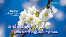 [Karaoke] Xuân Không Màu (Miu Lê) - Tone Nam