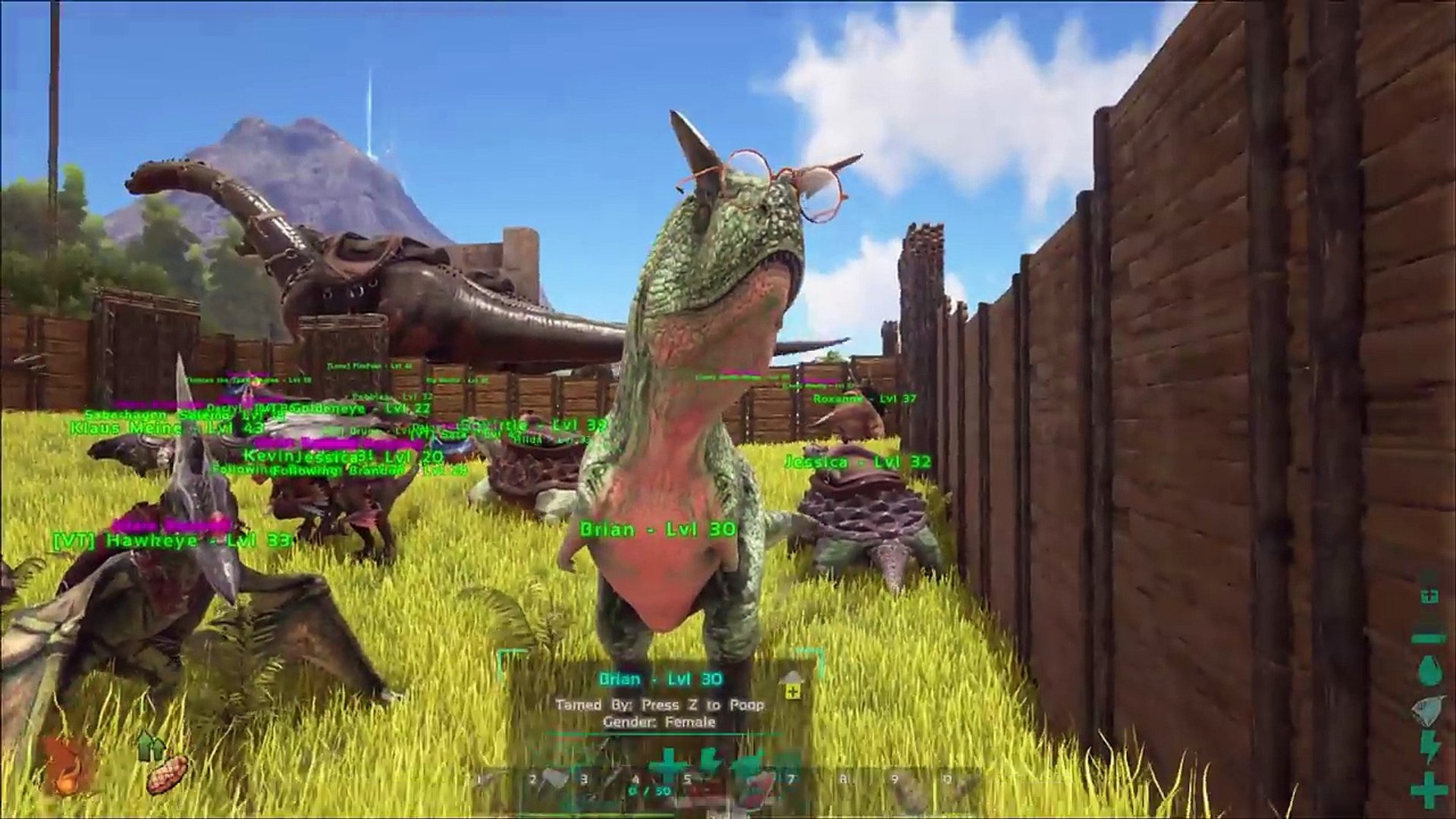 ARK: Survival Evolved - TAMED A TREX AND SPINOSAURUS! E13 ...
