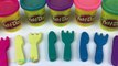 Fun With Sparkling Compound Play Doh and Knifes and Forks Molds Creative for Kids