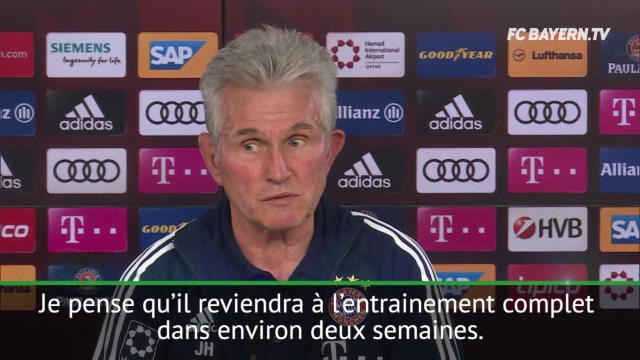 Heynckes : Ribéry peut rejouer avant la trêve