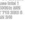 AnkermannPC PuissanceSilencieuse Intel i5 7500 4x340GHz MSI GeForce GT 710 2GB 8GB RAM