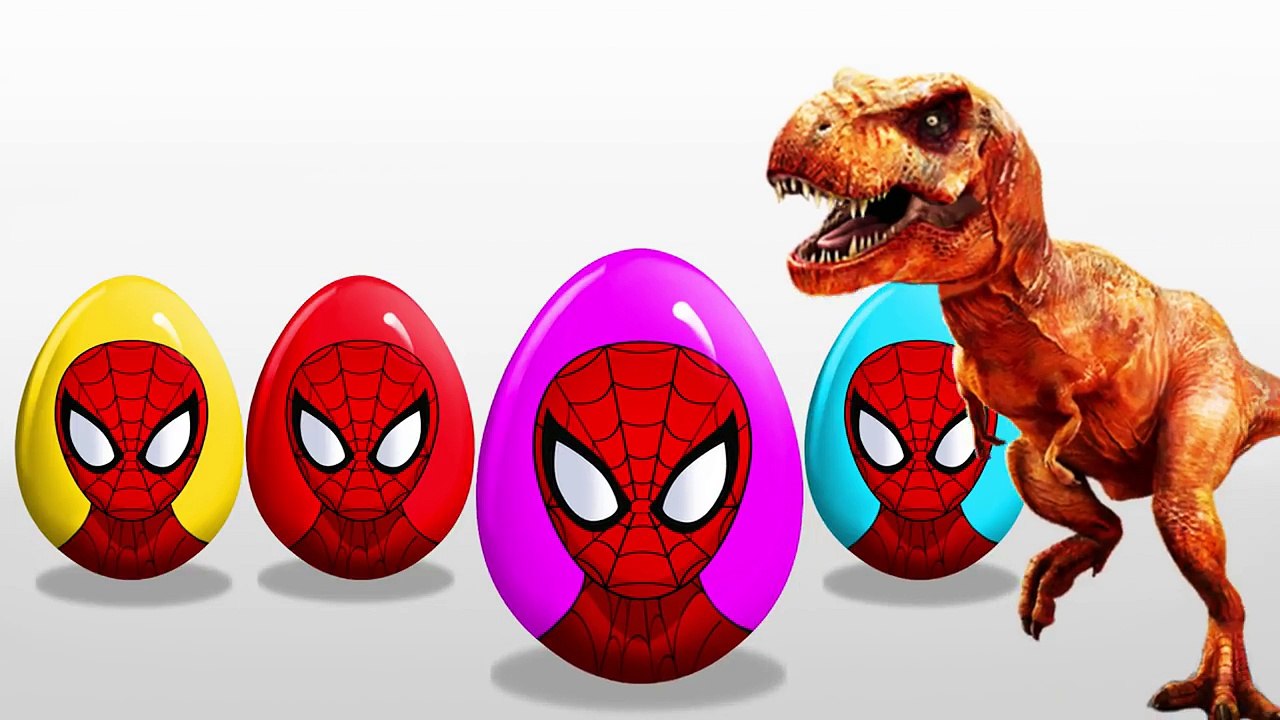 SURPRISE EGGS! LEARN COLORS! SPIDERMAN! Kinder Surprise! Moana! McStuffins-ezZu5MWjm04