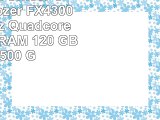 ONE Silent OfficePC AMD Bulldozer FX4300 4x 380 GHz Quadcore  8 GB DDR3RAM  120 GB