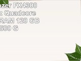 ONE Silent OfficePC AMD Bulldozer FX4300 4x 380 GHz Quadcore  8 GB DDR3RAM  120 GB