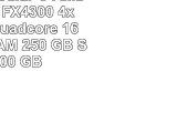 ONE MultimediaPC AMD Bulldozer FX4300 4x 380 GHz Quadcore  16 GB DDR3RAM  250 GB