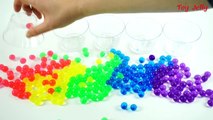 Learn Colors ORBEEZ Baby Milk Bottles Clay Slime Surprise Toys Baby Doll Poops & Peeps on Toilet toy