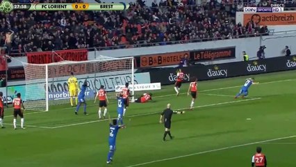 Julien Faussurier Goal HD - Lorient  0 - 1 Brest - 18.11.2017 (Full Replay)