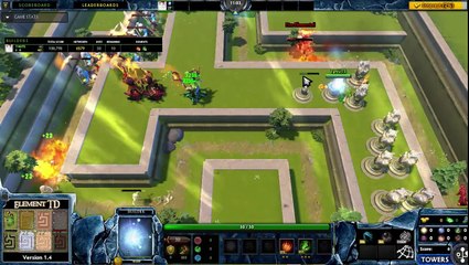 Element TD - Top 10 rank build, fire/earth meta