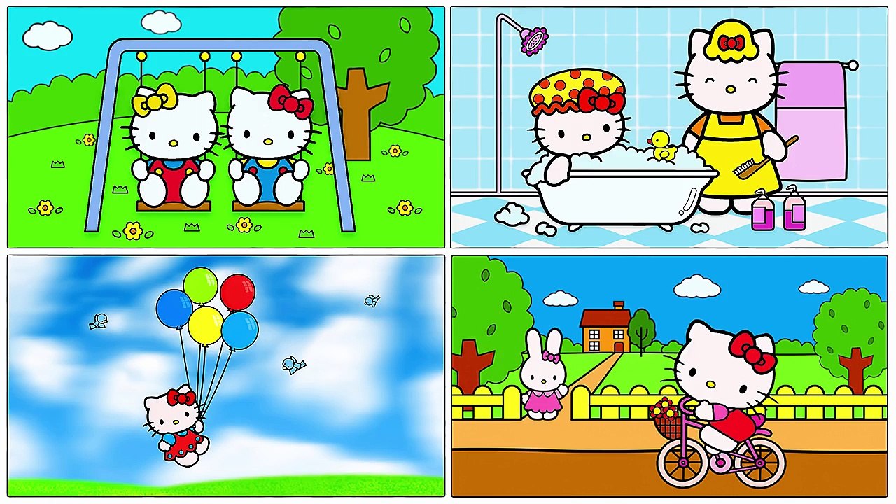 Hello Kitty Coloring Pages