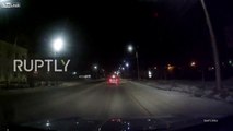 Dashcam captures explosive METEOR shower above Russia's Monchegorsk