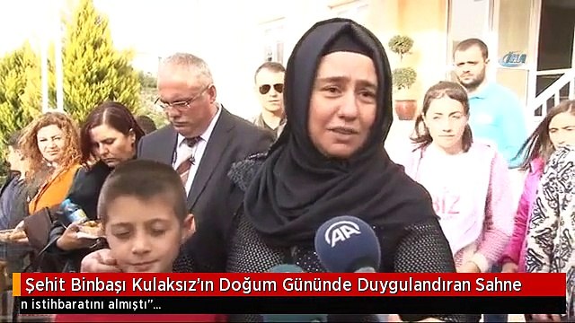 Şehit Binbaşı Kulaksız'ın Doğum Gününde Duygulandıran Sahne