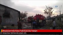 Beypazarı'nda Kasa Fabrikasında Yangın