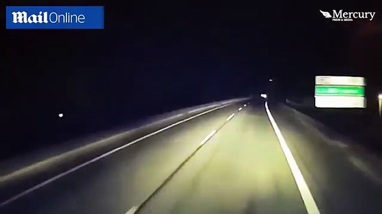 Lorry driver claims Calais 'migrants' block road to 'hijack vehicle'