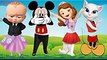 Wrong Legs Boss Baby Talking Angela Mickey Mouse Sofia The First Finger Family Song Collection