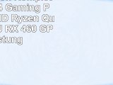 VIBOX Fusion KomplettPC Paket 4 Gaming PC  37GHz AMD Ryzen QuadCore CPU RX 460 GPU