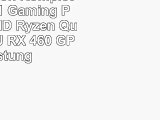 VIBOX Fusion KomplettPC Paket 1 Gaming PC  37GHz AMD Ryzen QuadCore CPU RX 460 GPU