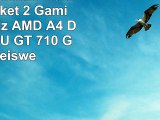 VIBOX Essentials KomplettPC Paket 2 Gaming PC  39GHz AMD A4 DualCore APU GT 710 GPU