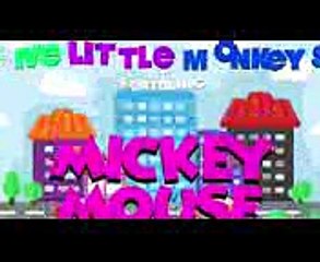 Five Little Mickey Mouse Baby Friends Jumping on the Bed with Doc McStuffins