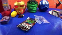 Superheroes Avengers Assemble Play Doh Kinder Surprise Eggs | Iron Man Spiderman Hulk KevsToyFun