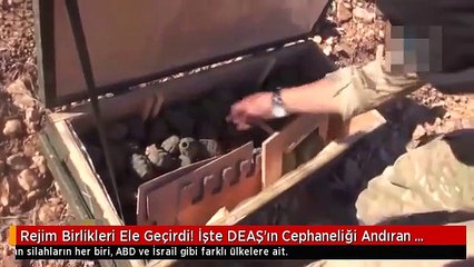 Rejim Birlikleri Ele Geçirdi! İşte DEAŞ'ın Cephaneliği Andıran Binlerce Silahı