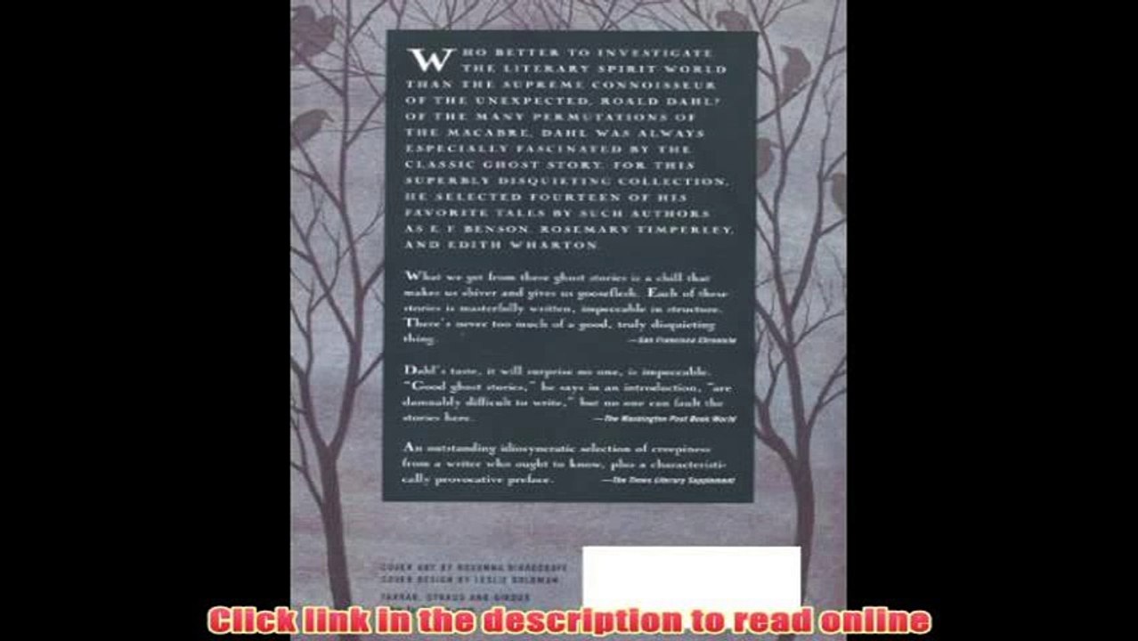 PDF Roald Dahl's Book of Ghost Stories Online Book